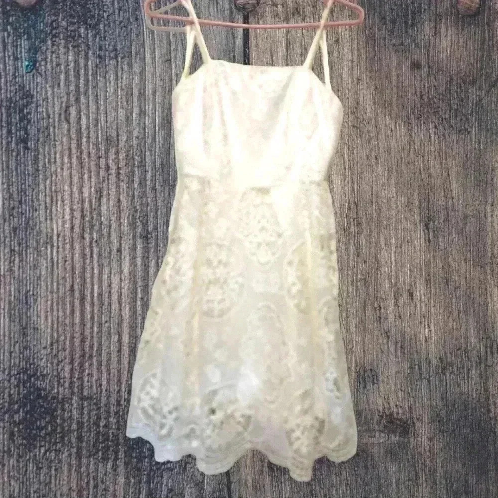 Wilfred  Soloist Lace Summer Dress Lined Shelf Bra  Adjustable Straps - Picture 4 of 9